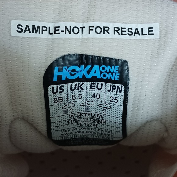Hoka Skyflow Women's Running Shoes Rose Cream Size 8B Sample Not For Resale Rare - Picture 15 of 16